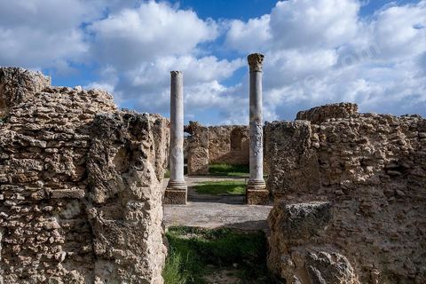 le site archéologique romain de Thuburbo Majus. Thuburbo Majus est située à l'entrée d'El Fahs à 60 km de Tunis, malgré qu’elle soit totalement abandonnée maintenant, elle comptait plus que 10000 habitants au deuxième siècle après J.C. La ville de Thuburbo Majus, existait avant l’arrivée des romains, elle était avant berbère puis carthaginoise. Pendant l’époque romaine, cette cité a connu une prospérité surtout en 128 quand elle reçut le statut de municipe suite à la visite de l’empereur Hadrien. La plupart des monuments de la cité datent de la moitié du 2ème siècle.Seuls 7 Ha sur les 40 Ha ont été fouillés, les trois portes de la ville indiquent son gigantisme.